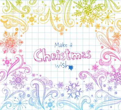 Ornate Christmas frame Stock Illustration