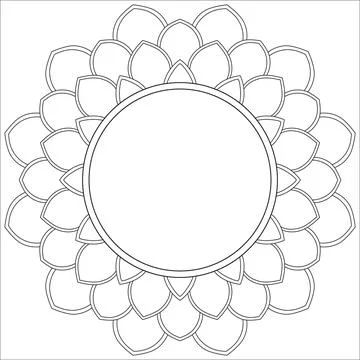 Ornate circle design mandala vector illustration. Stock Illustration