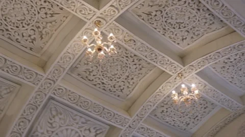 Ornate Coffered Ceiling 스톡 동영상 328510110