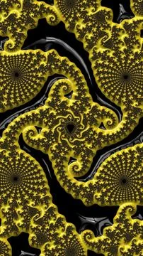 Ornate colourful 3D background Stock Illustration
