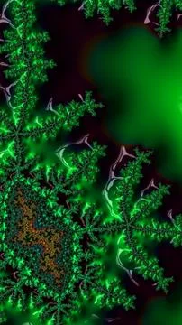 Ornate colourful 3D background Stock Illustration
