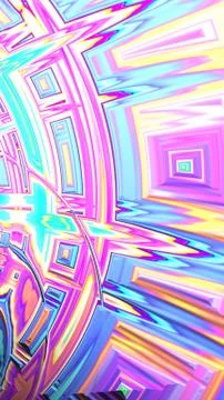 Ornate colourful 3D background Stock Illustration