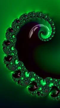 Ornate colourful 3D background Stock Illustration