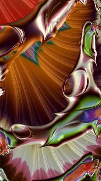 Ornate colourful 3D background Stock Illustration