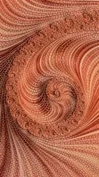Ornate colourful 3D background Stock Illustration