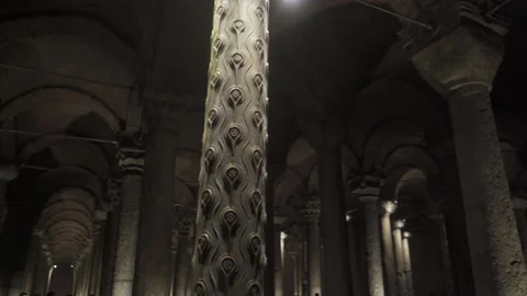 Ornate column. Stock Footage 213487286