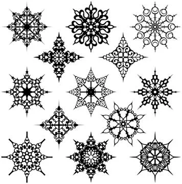 Ornate design elements Stockillustratie