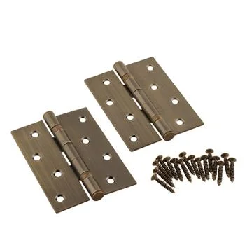 Ornate door hinges 스톡 사진