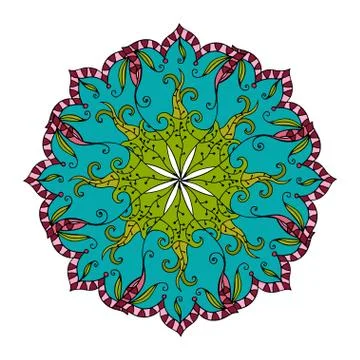 Ornate, eastern mandala Stock Illustration