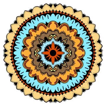 Ornate eastern mandala Ilustración de archivo