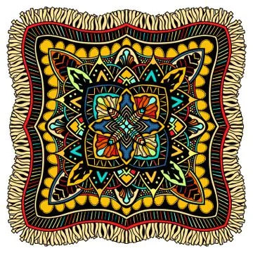 Ornate eastern mandala Stockillustratie