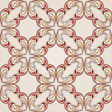Ornate floral pattern Stock Illustration