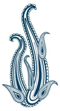 Ornate flower design Stock Illustration
