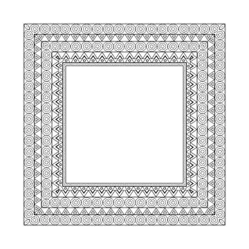 Ornate frame and borders set vector Illustrazione stock