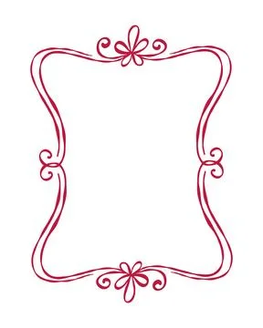 An ornate frame design featuring delicate swirls and floral motifs. Ideal for イラスト素材