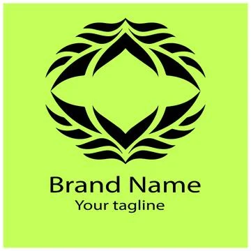 The Ornate Frame: Elegance and Enclosure logo Illustrazione stock