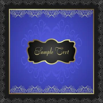 Ornate frame Stock Illustration