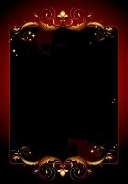 Ornate frame Stock Illustration