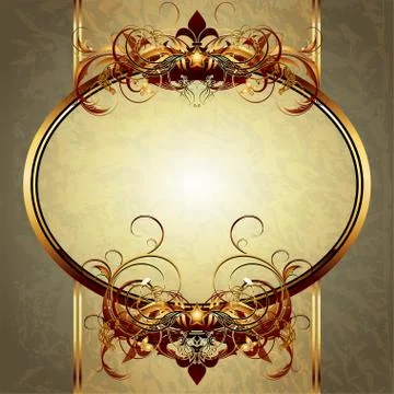 Ornate frame Stock Illustration