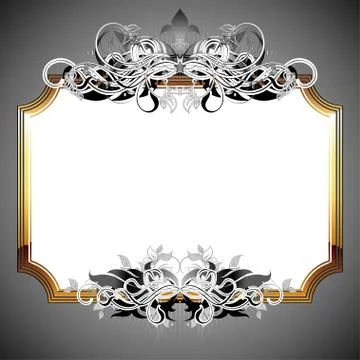 Ornate frame Stock Illustration
