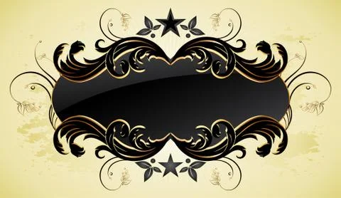Ornate frame Stock Illustration