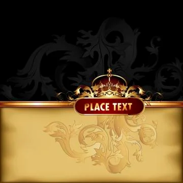 Ornate frame Stock Illustration