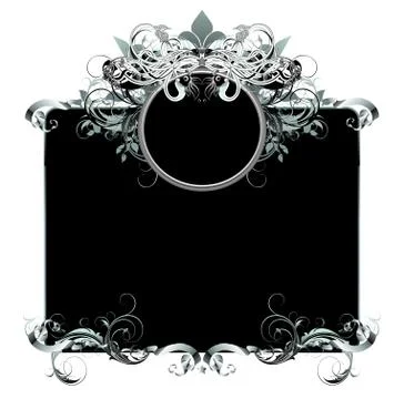 Ornate frame Stock Illustration