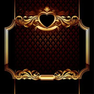 Ornate frame Stock Illustration