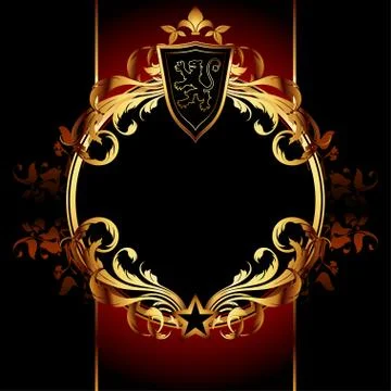 Ornate frame Illustrazione stock