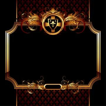 Ornate frame Illustrazione stock