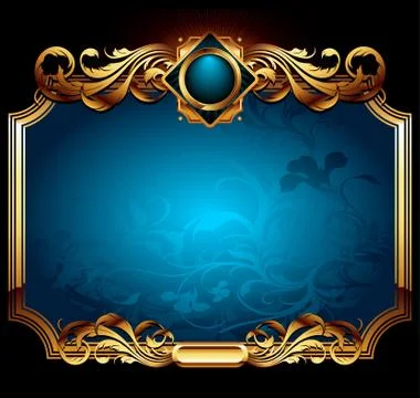 Ornate frame Stock Illustration