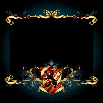 Ornate frame Stock Illustration