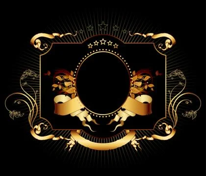 Ornate frame Stock Illustration