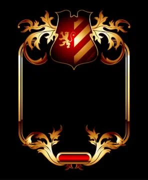 Ornate frame Stock Illustration