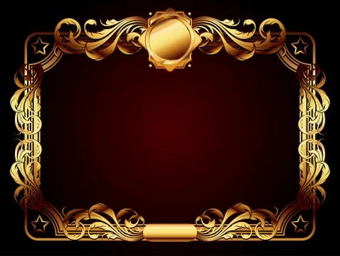 Ornate frame Illustrazione stock