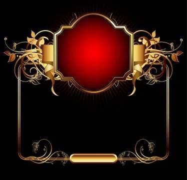 Ornate frame Stock Illustration