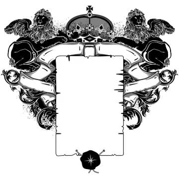 Ornate frame Stock Illustration