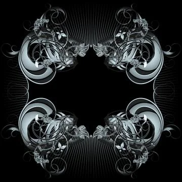 Ornate frame Illustrazione stock