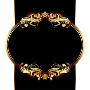 Ornate frame Stock Illustration