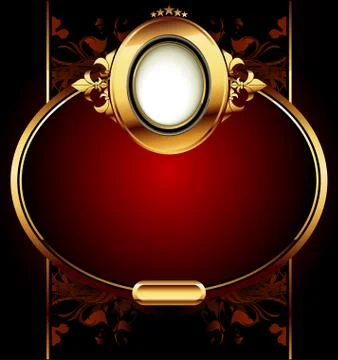 Ornate frame Stock Illustration