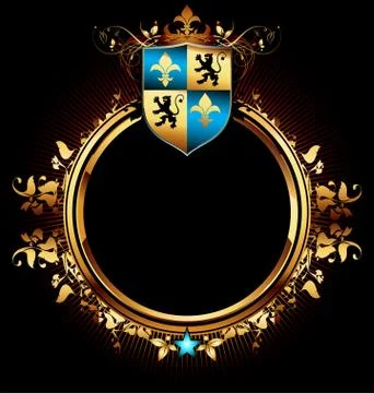 Ornate frame Illustrazione stock