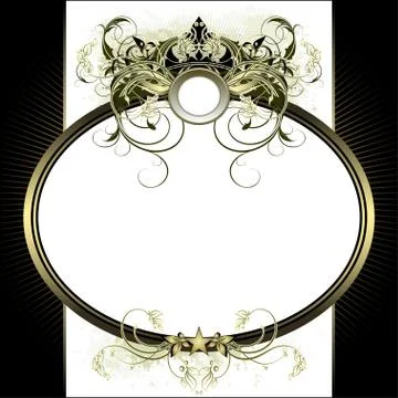 Ornate frame Stock Illustration