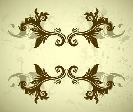 Ornate frame Stock Illustration