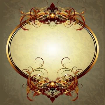 Ornate frame Stock Illustration