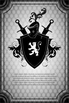 Ornate frame Stock Illustration