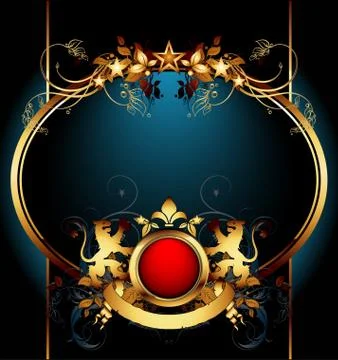 Ornate frame Stock Illustration