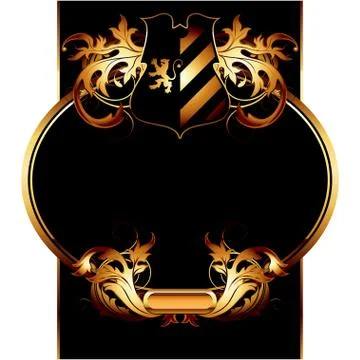 Ornate frame Stock Illustration