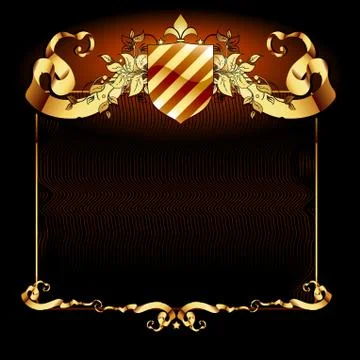 Ornate frame Stock Illustration