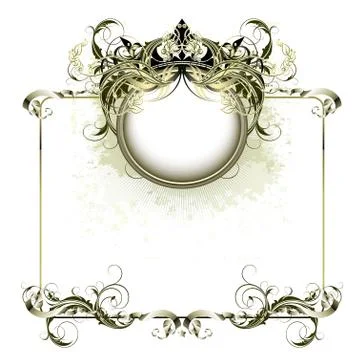 Ornate frame Stock Illustration