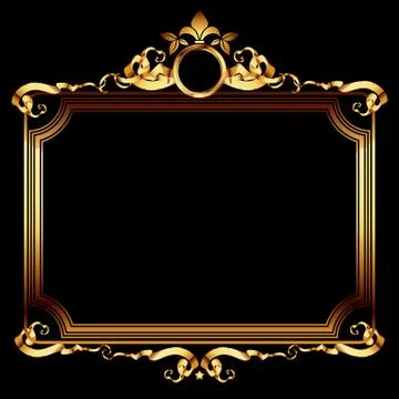 Ornate frame Stock Illustration